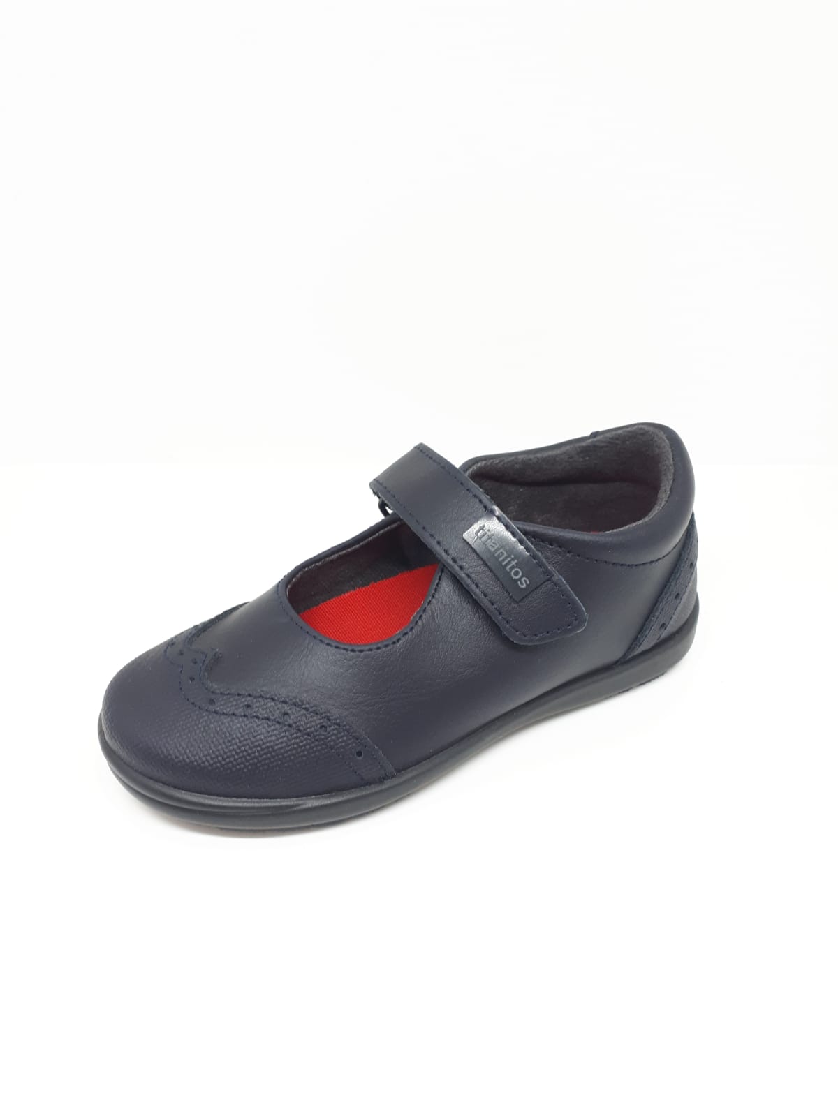 Zapatillas deportivas de piel para niños Titanitos Talla 41 Color BLANCO  ROJO